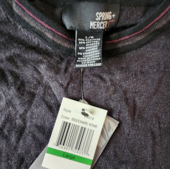 NWT Spring + Mercer Men's Sweater Size Large - Picture 3 of 4